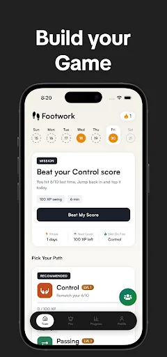 Footwork: Soccer Training App ডাউনলোড করুন – সেরা AI ফুটবল কোচ - Screenshot 1