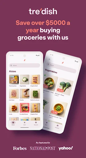 Tre’dish Groceries ডাউনলোড করুন – বার্ষিক ৫০০০ ডলার সাশ্রয় করুন - Screenshot 1