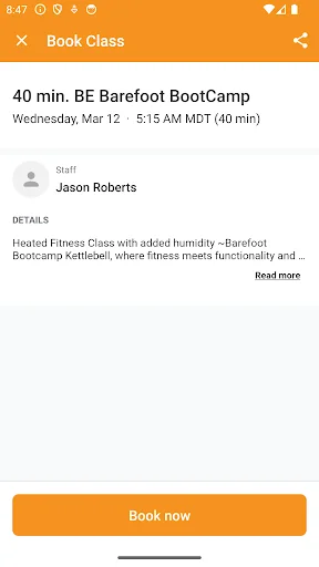 Be Hot Yoga ডাউনলোড করুন – ফিটনেস ক্লাস বুকিং অ্যাপ - Screenshot 3
