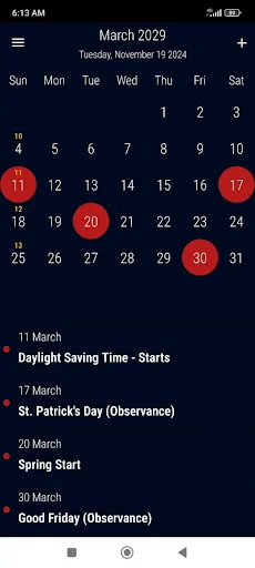 US Calendar 2026 ডাউনলোড করুন – ছুটির দিন ও রিমাইন্ডার সহ - Screenshot 10