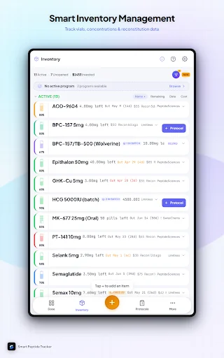 Smart Peptide Tracker ডাউনলোড করুন – সেরা পেপটাইড ট্র্যাকিং অ্যাপ - Screenshot 11