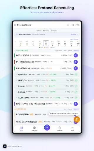 Smart Peptide Tracker ডাউনলোড করুন – সেরা পেপটাইড ট্র্যাকিং অ্যাপ - Screenshot 12