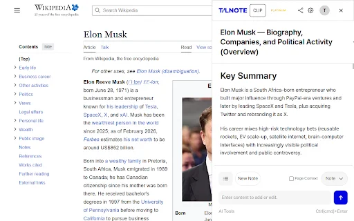 Tilnote Clip ডাউনলোড করুন – এআই দিয়ে ওয়েব ও ইউটিউব নোট তৈরির সেরা এক্সটেনশন - Screenshot 3