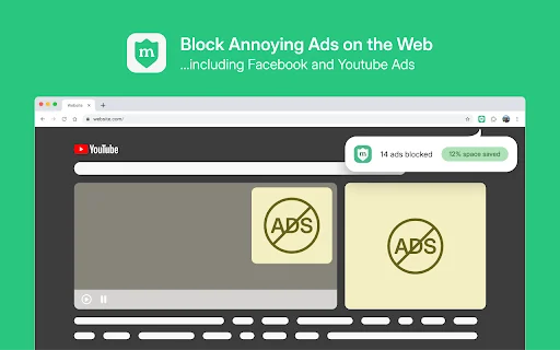 Minty Adblocker ডাউনলোড করুন – সেরা ফ্রি অ্যাড ব্লকার এক্সটেনশন - Screenshot 1