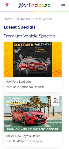 Carfind.co.za অ্যাপ ডাউনলোড করুন – সেরা নতুন ও ব্যবহৃত গাড়ি খুঁজুন - Screenshot 6