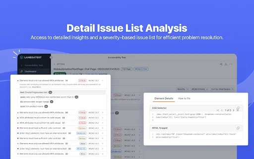 TestMu AI Accessibility DevTools ডাউনলোড করুন – সেরা ওয়েবসাইটের অ্যাক্সেসিবিলিটি অডিটর - Screenshot 2