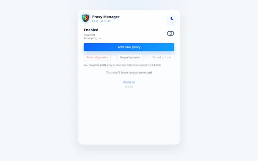 Proxy Manager ডাউনলোড করুন – ব্রাউজার প্রক্সি ম্যানেজমেন্ট টুল - Screenshot 5