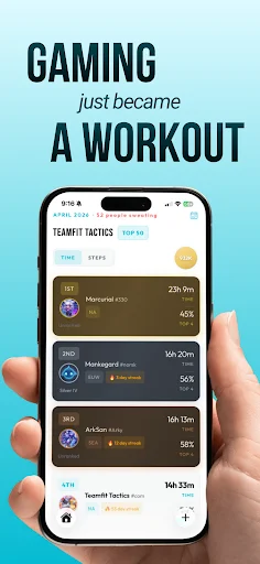 Teamfit Tactics ডাউনলোড করুন – TFT খেলার সাথে ফিটনেস ট্র্যাকার - Screenshot 1