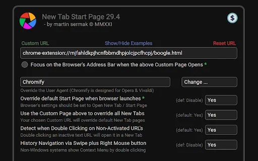 New Tab & Toolbox ডাউনলোড করুন – ব্রাউজার কাস্টমাইজেশন টুল - Screenshot 2