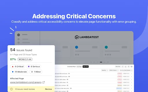 TestMu AI Accessibility DevTools ডাউনলোড করুন – সেরা ওয়েবসাইটের অ্যাক্সেসিবিলিটি অডিটর - Screenshot 3